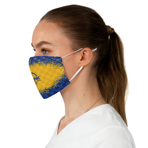 PA State Colors Gold & Blue Checker Face Mask