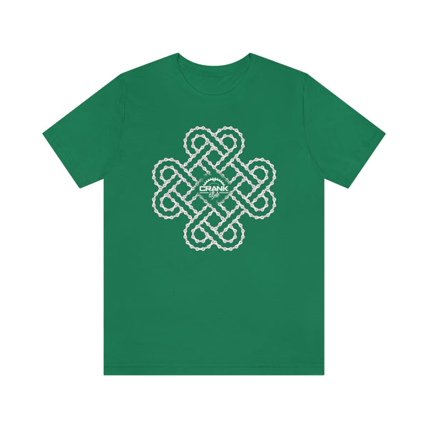 Unisex Irish Celtic Heart Bike Chain Short Sleeve Tee