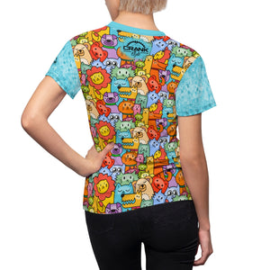 Crank Style's mountain biking Animal Planet womens jersey with colorful animals characters on the front and back and bright blue multi checkered sleeves. This one will definetly turn heads. Available in 4oz and 6 oz microfiber drifit material that wicks moisture away from the skin.