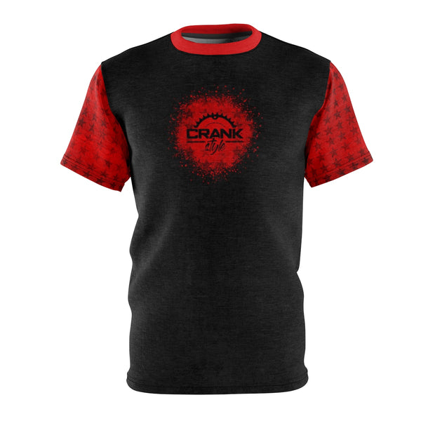 Crank Style Star Red/Black MTB Jersey