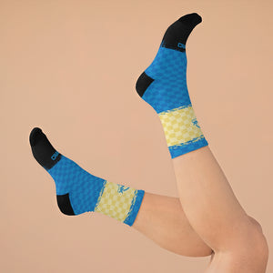 New Jersey Flag Style 3/4 MTB Socks