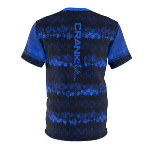 Japanese Shibori Blue Checker MTB Jersey