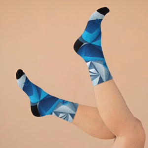 Unisex Polygonal 3/4 MTB Socks