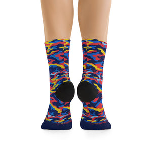 Multi Camo 3/4 MTB Socks