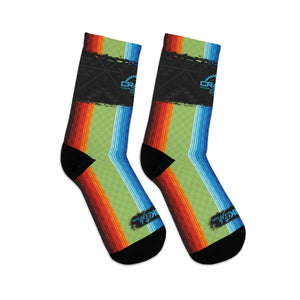 Unisex Mexican Striped Serape 3/4 MTB Socks