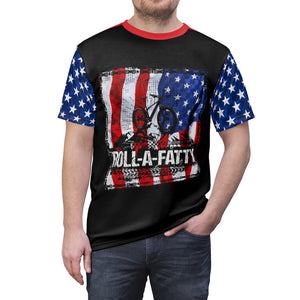 Men's RollaFatty American Flag Chain  MTB Jersey