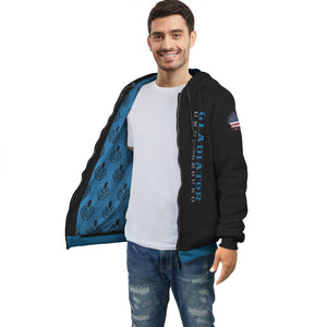 Gladiator Underground Pattern Zip Hoodie