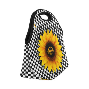 Sunflower Checker Lunch Bag