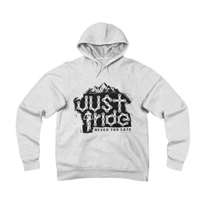 Unisex Just Ride Fleece Pullover Hoodie "blk Logo"