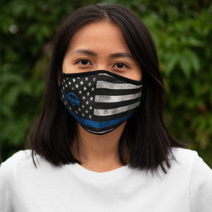 Blueline Fitted Polyester Face Mask