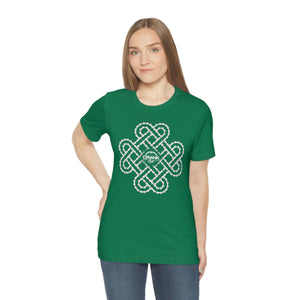Unisex Irish Celtic Heart Bike Chain Short Sleeve Tee