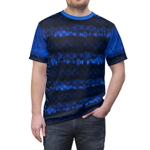 Japanese Shibori Blue Checker MTB Jersey