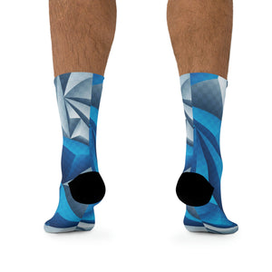 Unisex Polygonal 3/4 MTB Socks