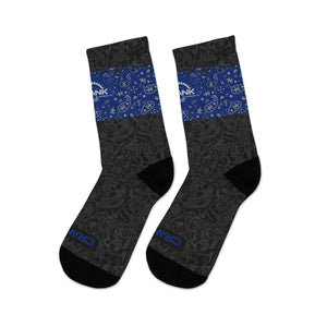 Unisex Blue Bandana DoD II 3/4 MTB Socks