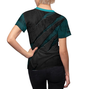 Women's Scratched Metal "Teal" MTB Jersey