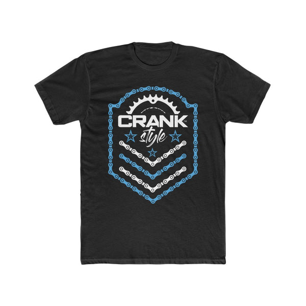 Men's Crank Style Chain Emblem Cotton Crew MTB Tee