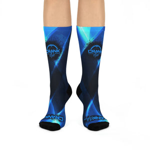 Unisex Abstract Blue Angle MTB Crew Socks