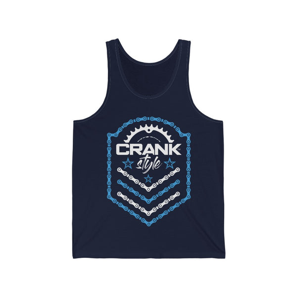 Crank Style's Unisex Bike Chain Emblem Jersey Tank