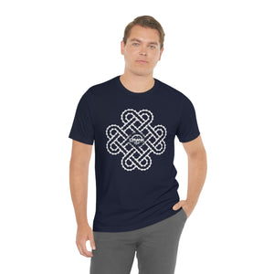 Unisex Irish Celtic Heart Bike Chain Short Sleeve Tee