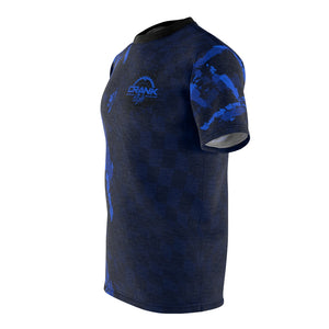 Blue Paint &Checker Pattern MTB Jersey