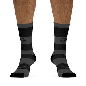 Unisex Black & Grey Stripe 3/4 MTB Socks