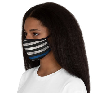 Blueline Fitted Polyester Face Mask