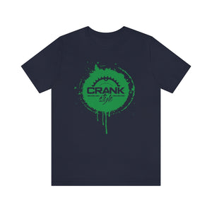 Unisex Green CS Paint Drip Jersey Short Sleeve Tee