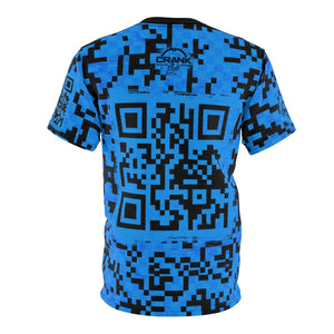 MEN'S BLUE & BLACK QR CODE CHECK MTB JERSEY II