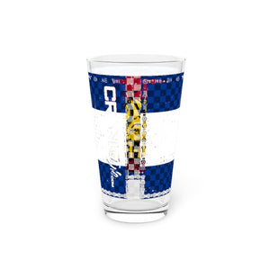 Colorado Flag Roll-A-Fatty Check Pint Glass, 16oz