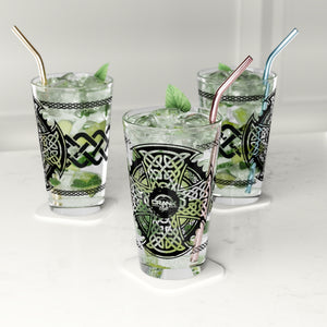 Irish Celtic Style Pint Glass, 16oz
