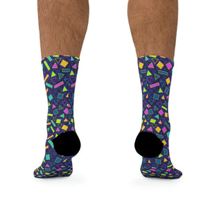 Unisex Retro 80's Socks 3/4 MTB Socks