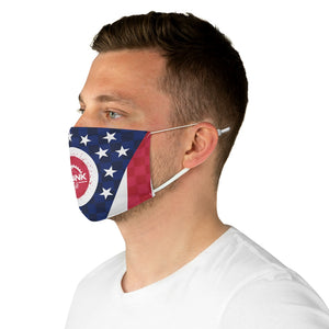 Ohio State Flag Checker Face Mask