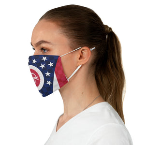 Ohio State Flag Checker Face Mask