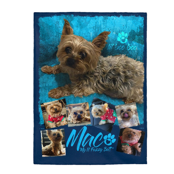 Mac ❤️ My lil Fuzzy Butt ❤️ Velveteen Plush Blanket