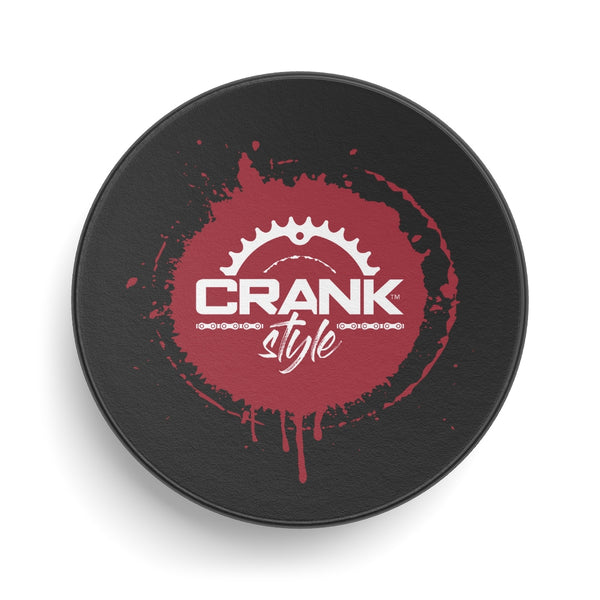 Crank Style "Crimson & White" Hockey Puck