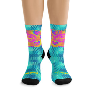 Unisex HEAT MAP HEARTS 3/4 MTB Socks