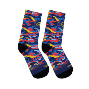 Multi Camo 3/4 MTB Socks