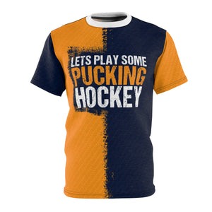 Men's Let's Play Some Pucking Hockey Jersey