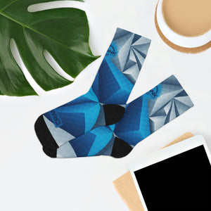 Unisex Polygonal 3/4 MTB Socks