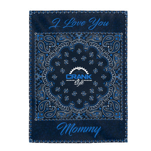 I love you Mommy Paisley Velveteen Plush Blanket
