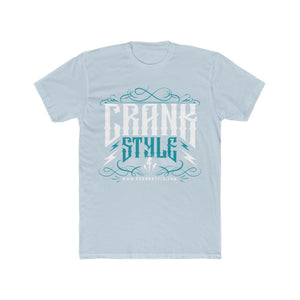 CS Vintage Lightning Teal & White Cotton Crew Tee