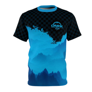 Crank Style's Blue Mountain Checker MTB DriFit Jersey  Crank Style's gear gives you the confidence to look great while you ride and perform!!  Wear it on the trails as you shred, or wear it casual to show your passion. Now get out there and have some fun on those trails. 