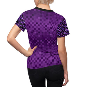 Women’s Purple Multi Checker MTB Jersey