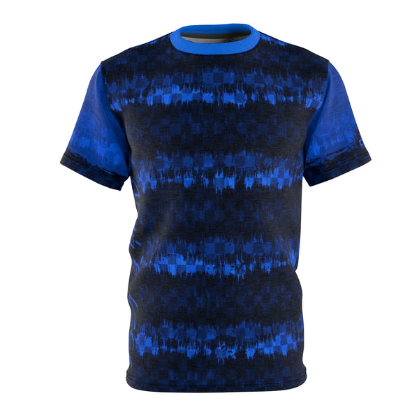 Japanese Shibori Blue Checker MTB Jersey