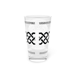Irish Celtic Style Pint Glass, 16oz