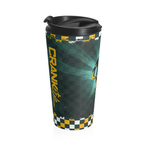 Natalie MTB GB Checkered Stainless Steel Travel Mug