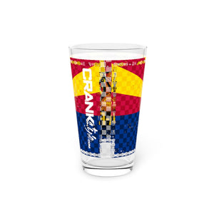 Arizona Flag Roll-A-Fatty Check Pint Glass, 16oz