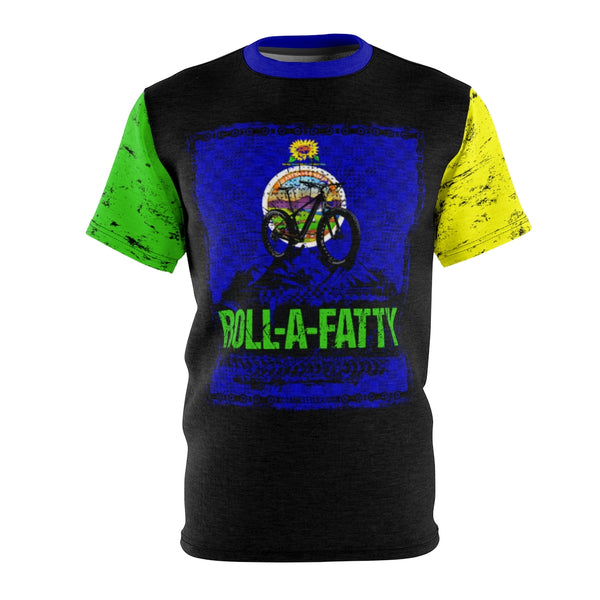 Crank Styles, rollafatty revolution continues with the Kansas Mountain bike Fat tire bike Jersey. Kansas State flag and associated colors. Right Green sleeve and left yellow sleeve. You will not want to leave home without it. Drifit breathable microfiber fabric available in 4 and 6 ounce. 