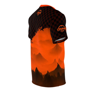 Men's Orange Mountain Checker MTB DriFit Jersey
