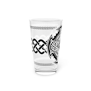 Irish Celtic Style Pint Glass, 16oz